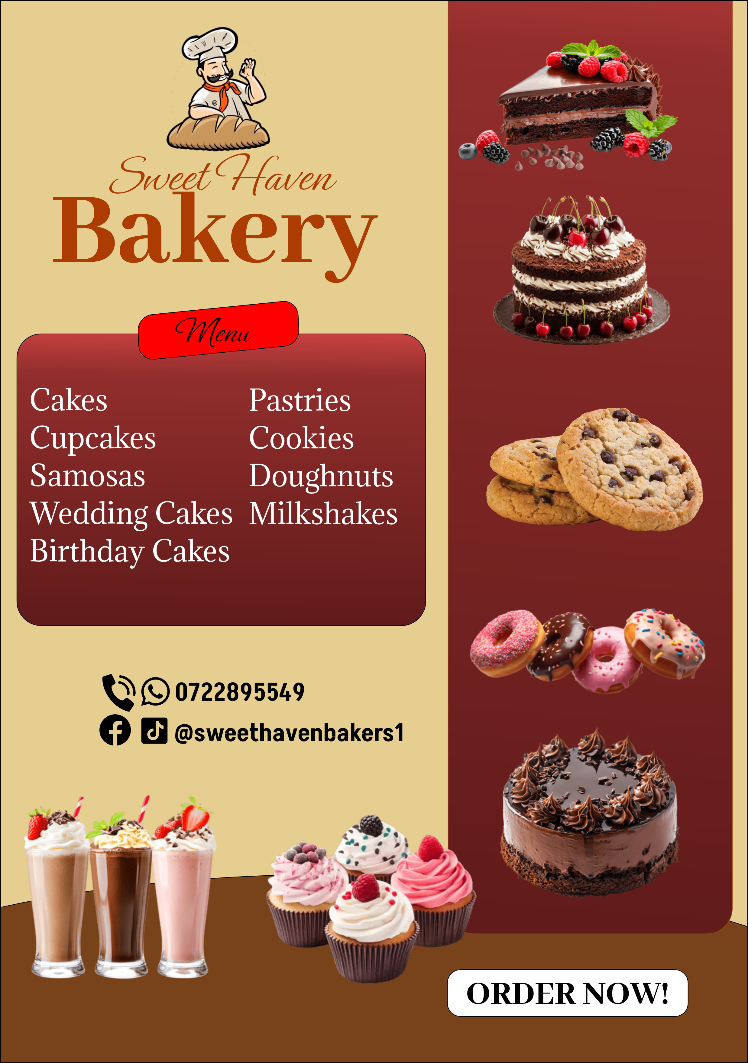 Bakery poster project image