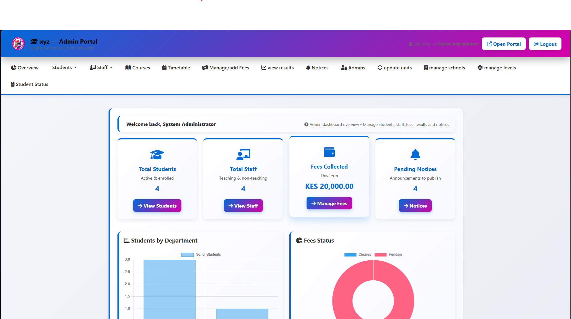 college portal
